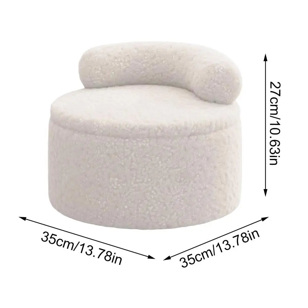 Modern Round Stool Living Room Sofa Side Low Stools Bedroom Storage Ottoman Entrance Ottomans Interior Decoration Furniture