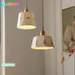 Japanese retro brass-glazed printed ceramic chandelier Simple bedroom bedside restaurant bar entrance bay window light