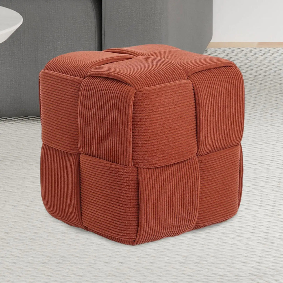 Poggiapiedi con gambe antiscivolo per protezione pavimenti in legno, comodo piccolo sgabello poggiapiedi per ufficio, divano, cameretta, ingresso, camera da letto