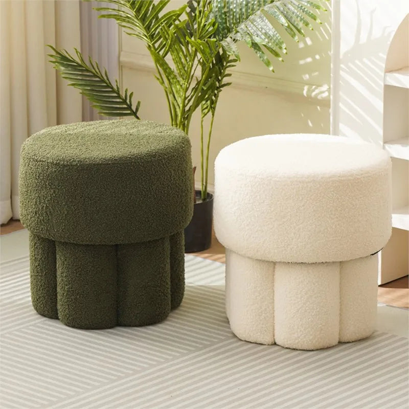 Joylove Lambskin Stool Household Popular Makeup Stool Door Shoe Changing Stool Children S Mushroom Stool Living Room Coffee