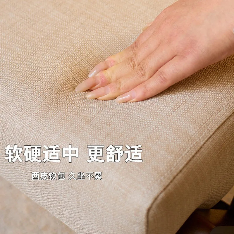 Solid wood small stool shoe change  low  at home door living room coffee table soft bag sofa