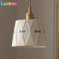 Japanese retro brass-glazed printed ceramic chandelier Simple bedroom bedside restaurant bar entrance bay window light