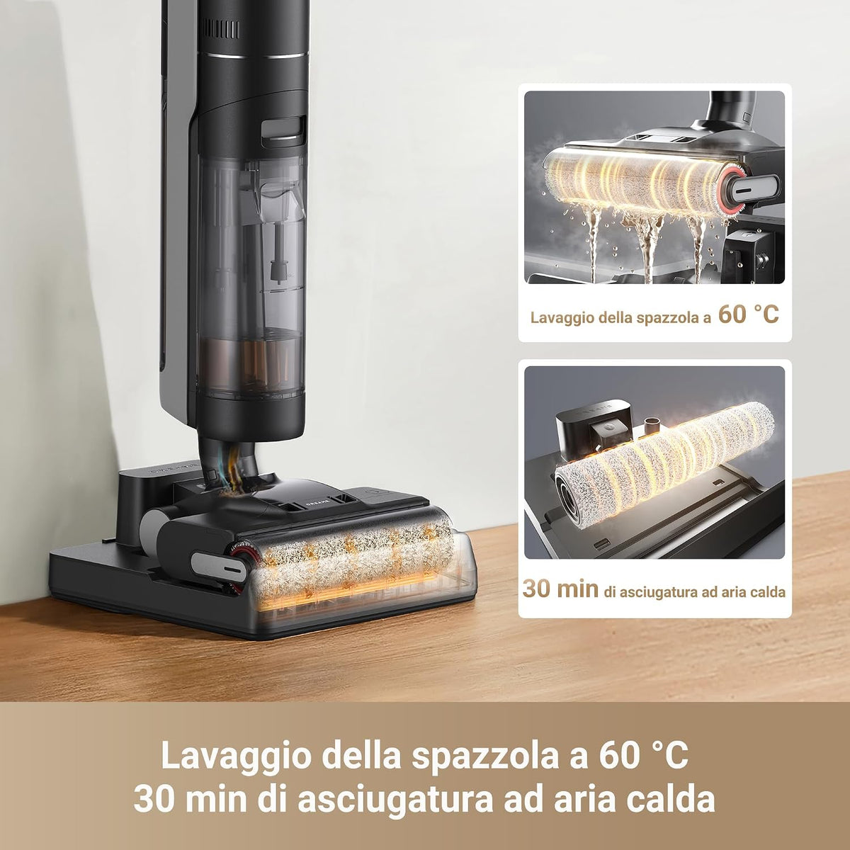 Dreame H12 Pro Ultra | Aspirapolvere e Lavapavimenti Wet & Dry con Autopulizia
