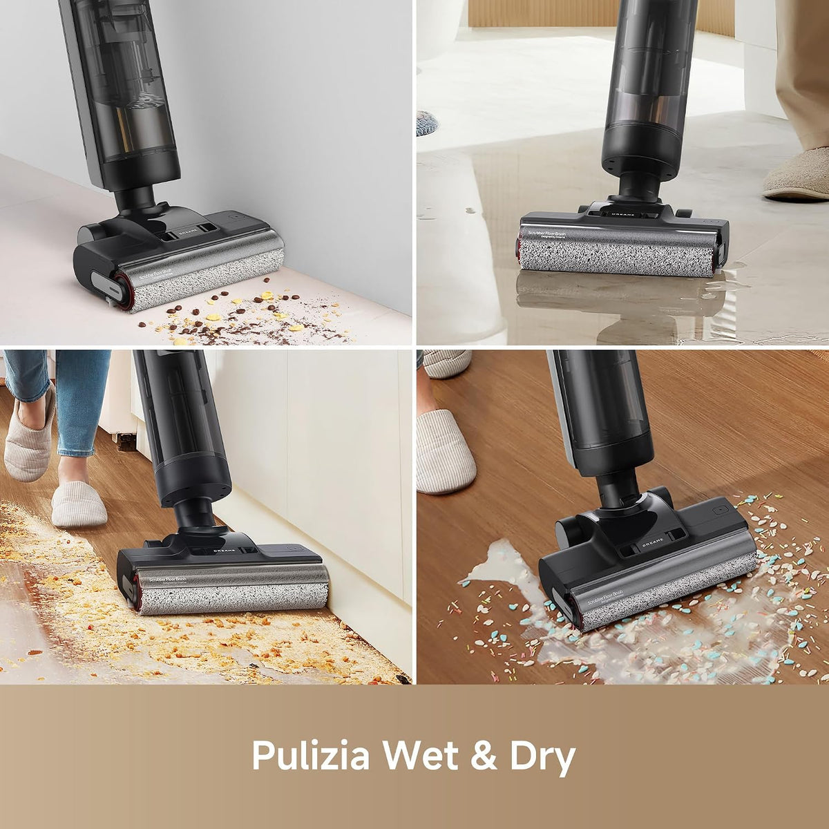 Dreame H12 Pro Ultra | Aspirapolvere e Lavapavimenti Wet & Dry con Autopulizia