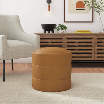Storage Round Ottoman