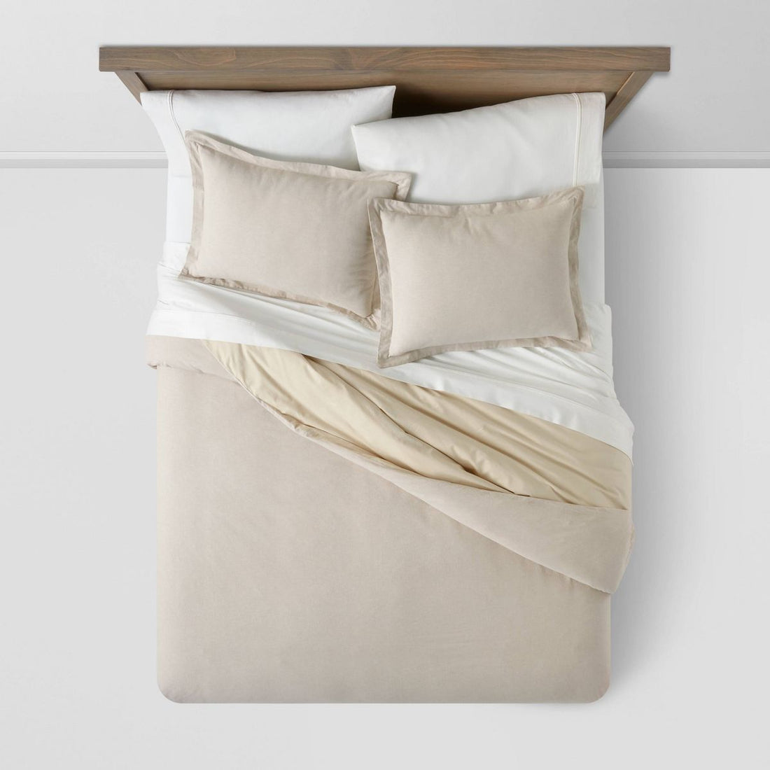 Cotton Linen Chambray Duvet Cover & Sham Set