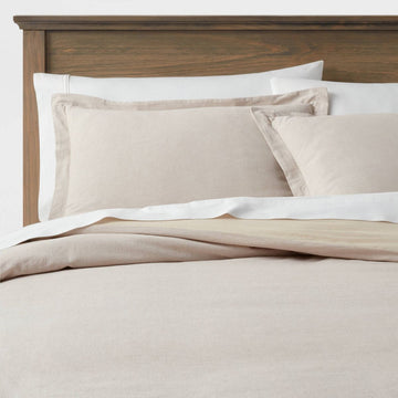 Cotton Linen Chambray Duvet Cover & Sham Set