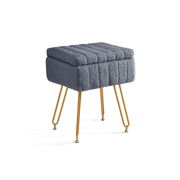 Teddy Fabric Storage Ottoman