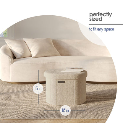 Large Storage Ottoman Bench