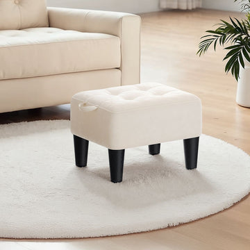 Small Velvet Ottoman Foot Stool