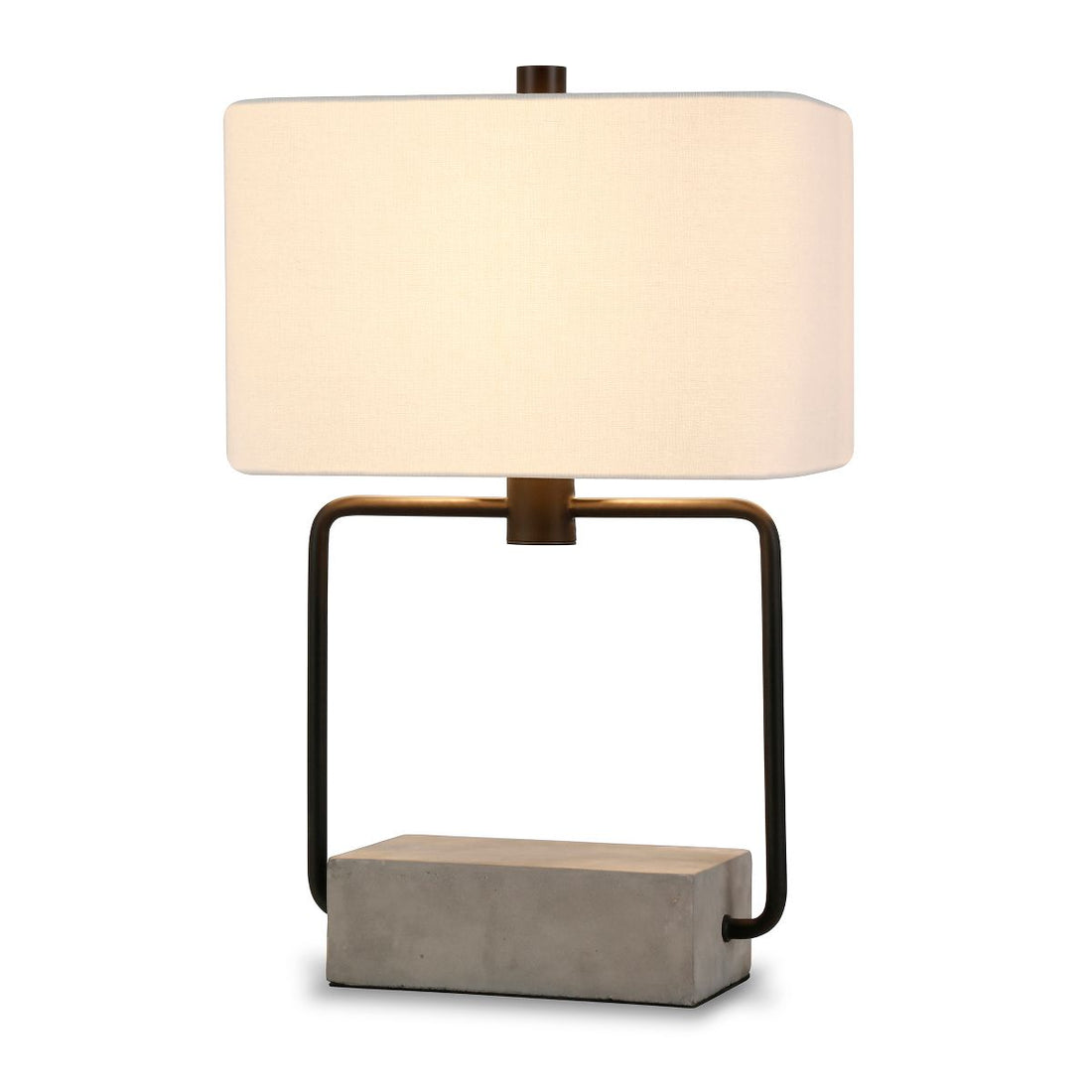 Tall Table Lamp with Fabric Shade