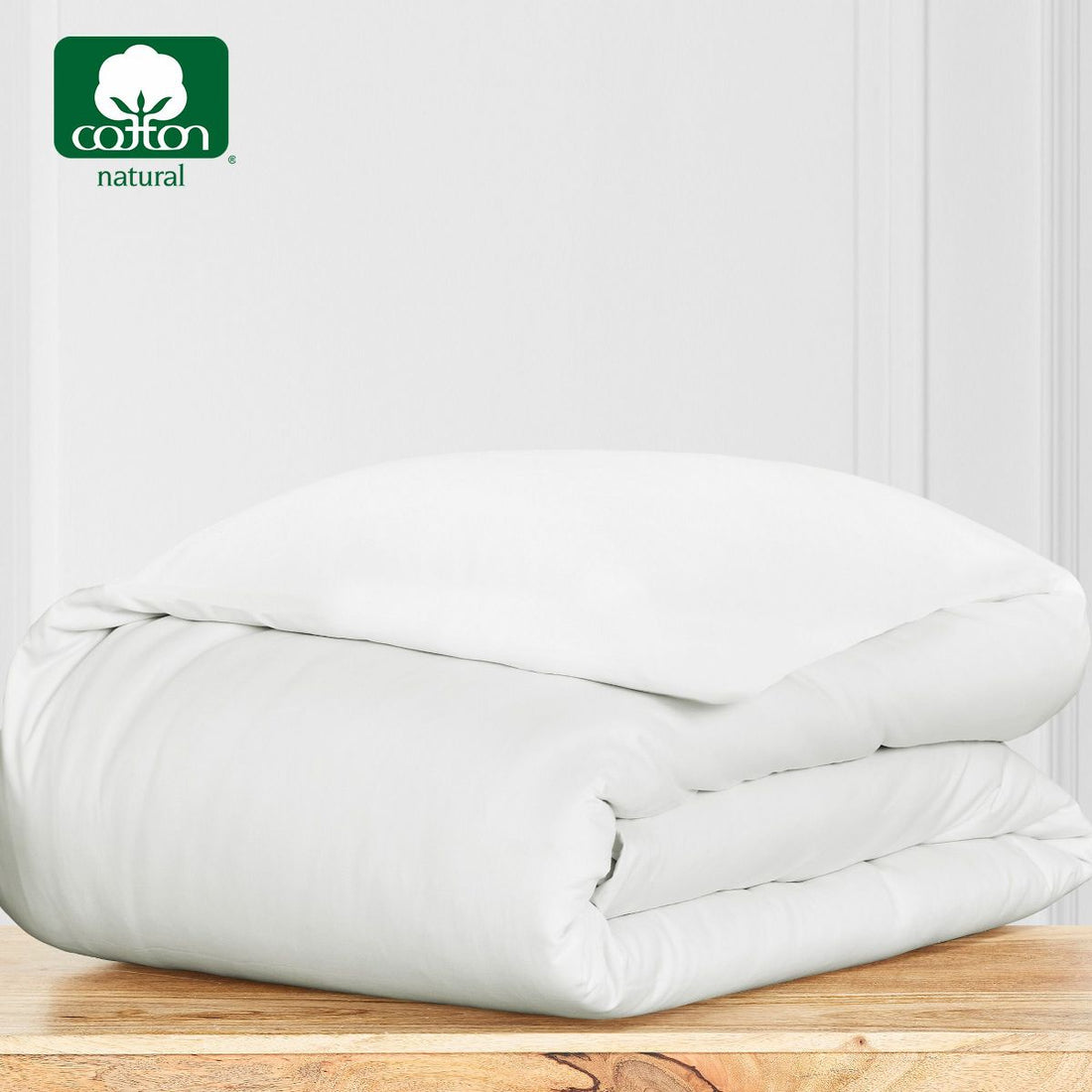 1 Piece Duvet Cover Only - 400 Thread Count 100% Cotton Sateen - Button Closure, Corner Ties