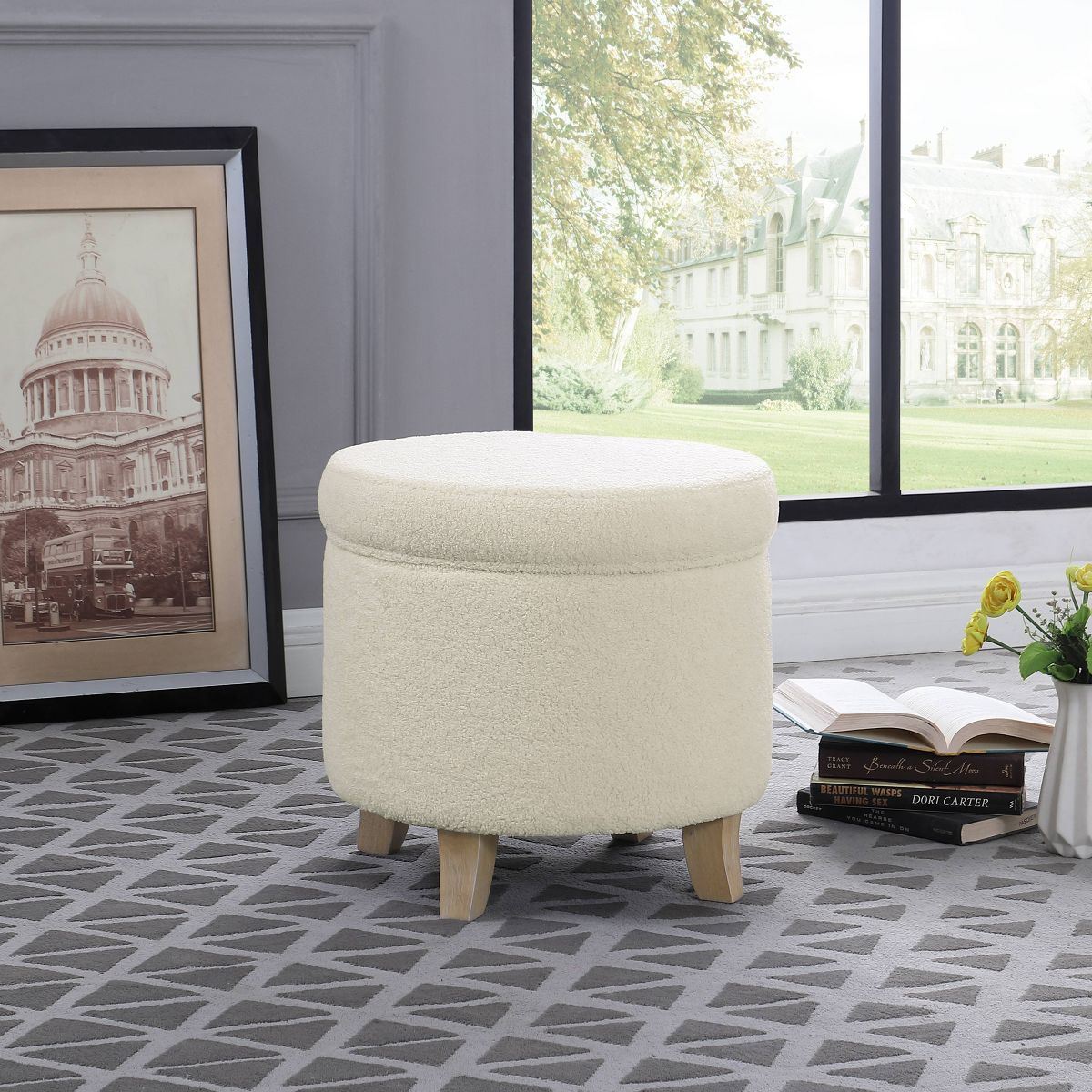 Cole Classics Round Storage Ottoman