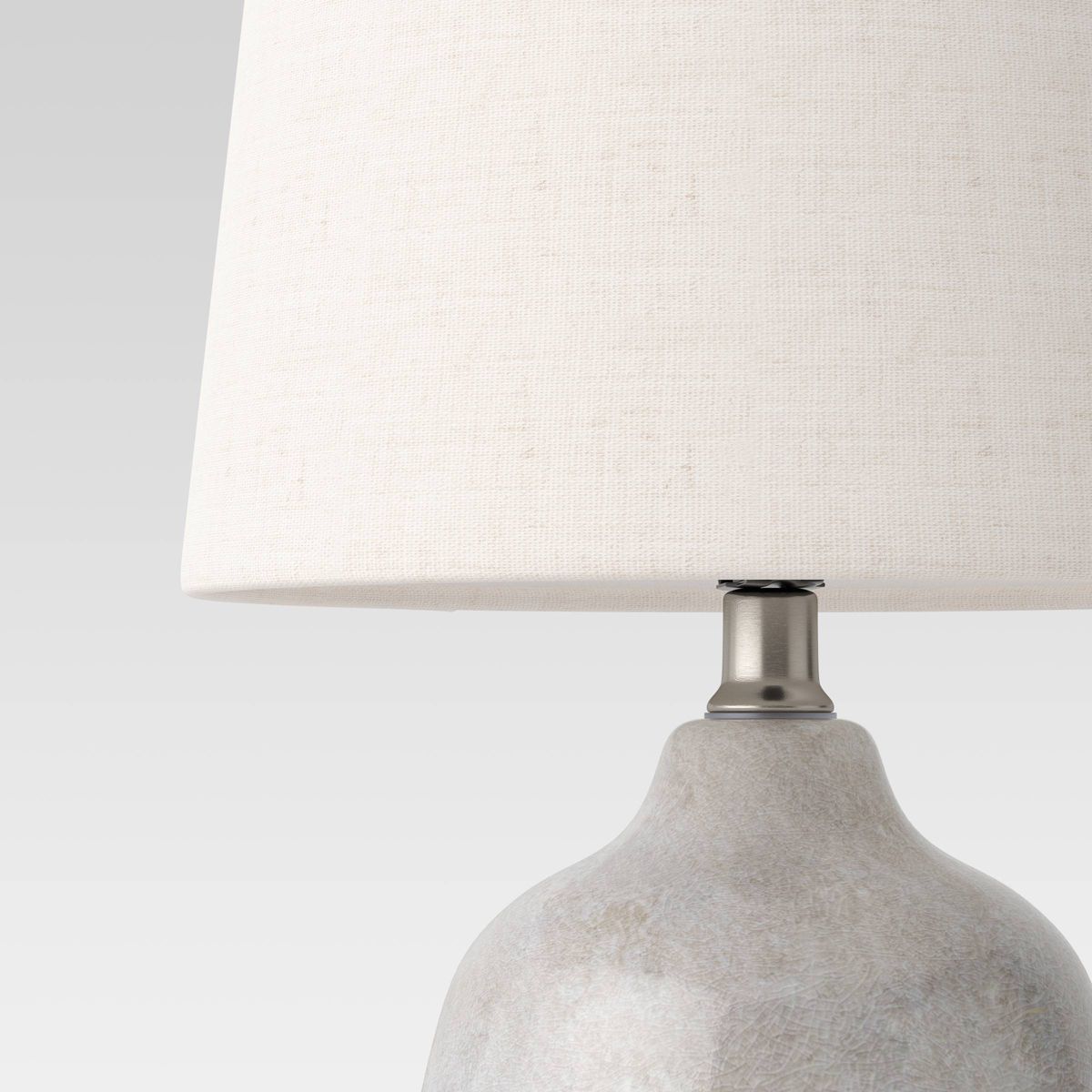 Assembled Ceramic Table Lamp Gray