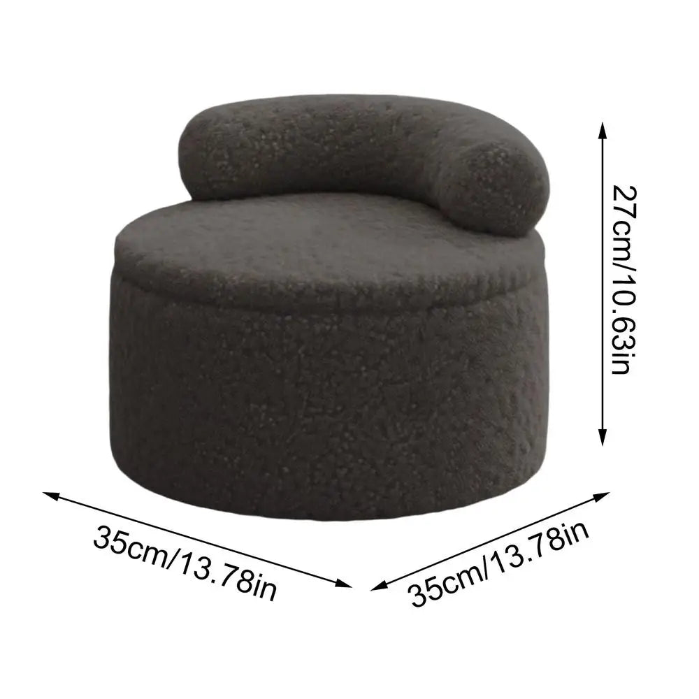 Modern Round Stool Living Room Sofa Side Low Stools Bedroom Storage Ottoman Entrance Ottomans Interior Decoration Furniture