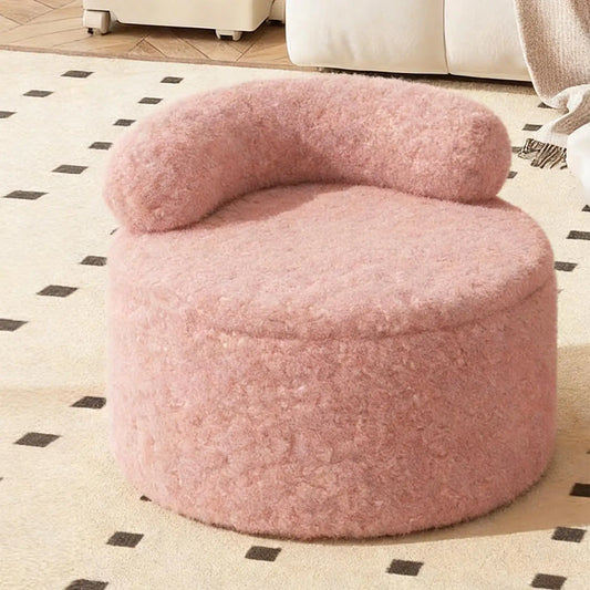 Modern Round Stool Living Room Sofa Side Low Stools Bedroom Storage Ottoman Entrance Ottomans Interior Decoration Furniture