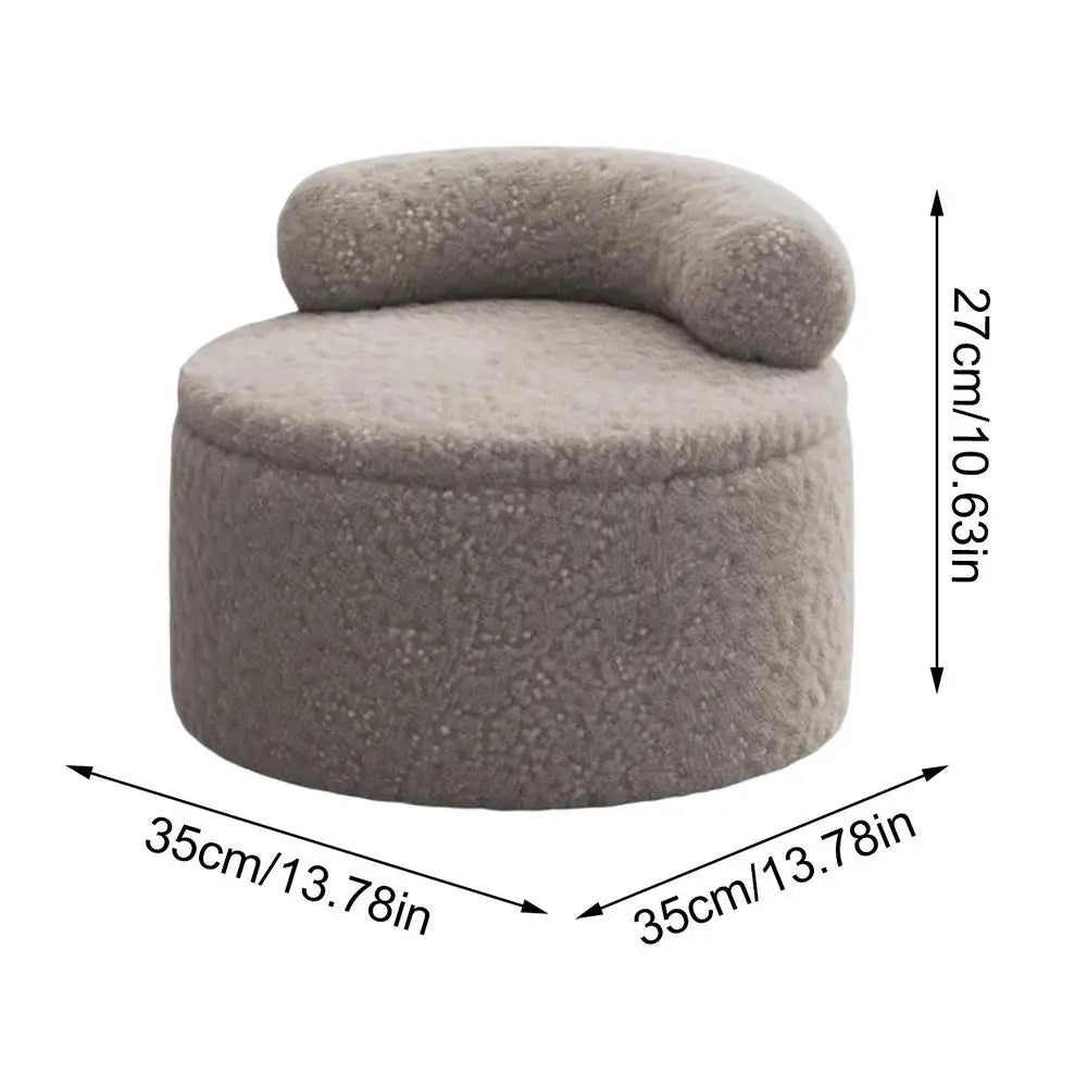 Modern Round Stool Living Room Sofa Side Low Stools Bedroom Storage Ottoman Entrance Ottomans Interior Decoration Furniture