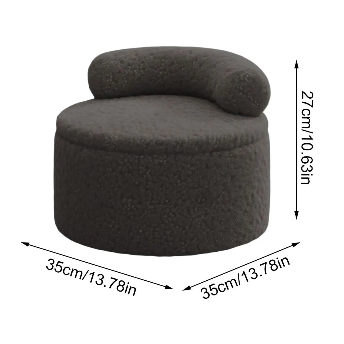 Modern Round Stool Living Room Sofa Side Low Stools Bedroom Storage Ottoman Entrance Ottomans Interior Decoration Furniture